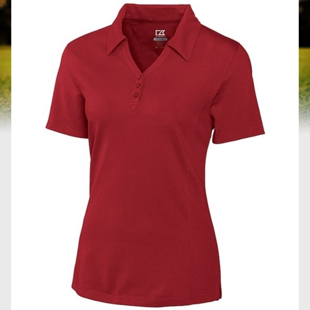 NWT Cutter and Buck Golf Polo. XS. Red.